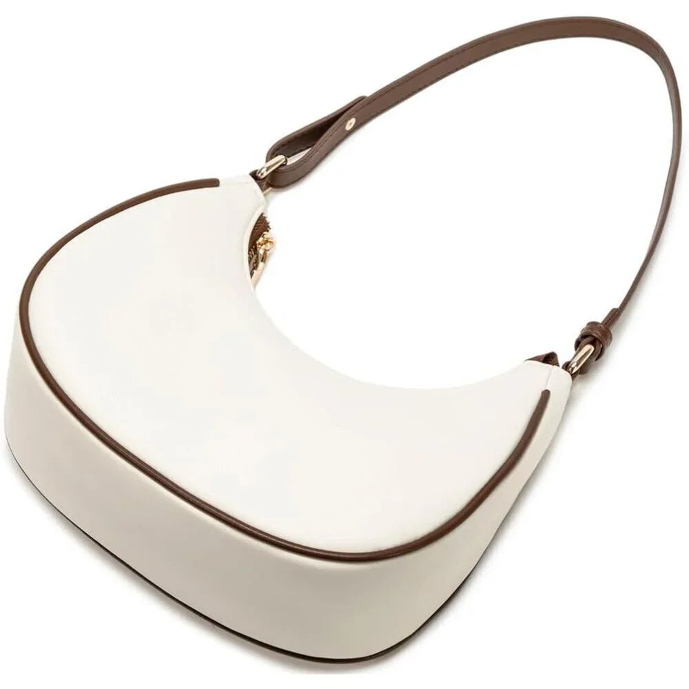 Crescent Shoulder Bag PU Leather Mini Clutch for Women Travel Casual